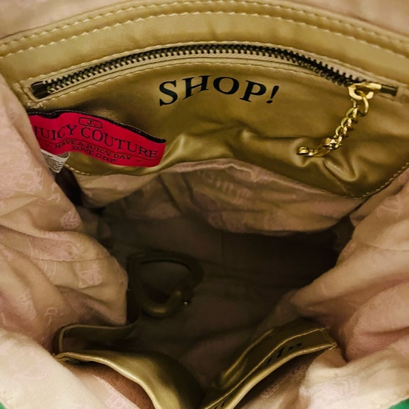 Juicy Couture pink and green university Backpack - Picture 3 of 12